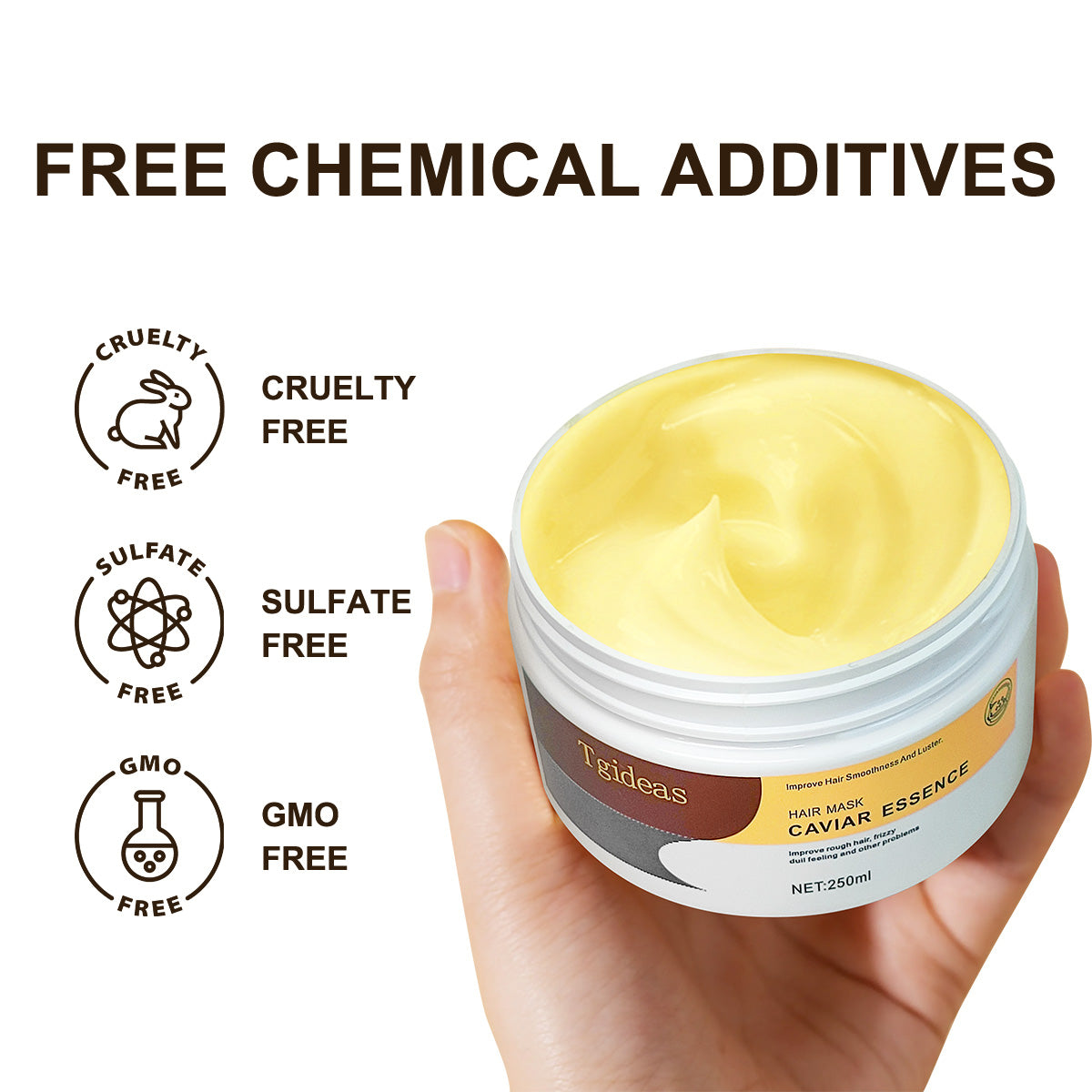 Tgideas Collagen & Caviar Extract Deep Repair Hair Mask 2 Jars