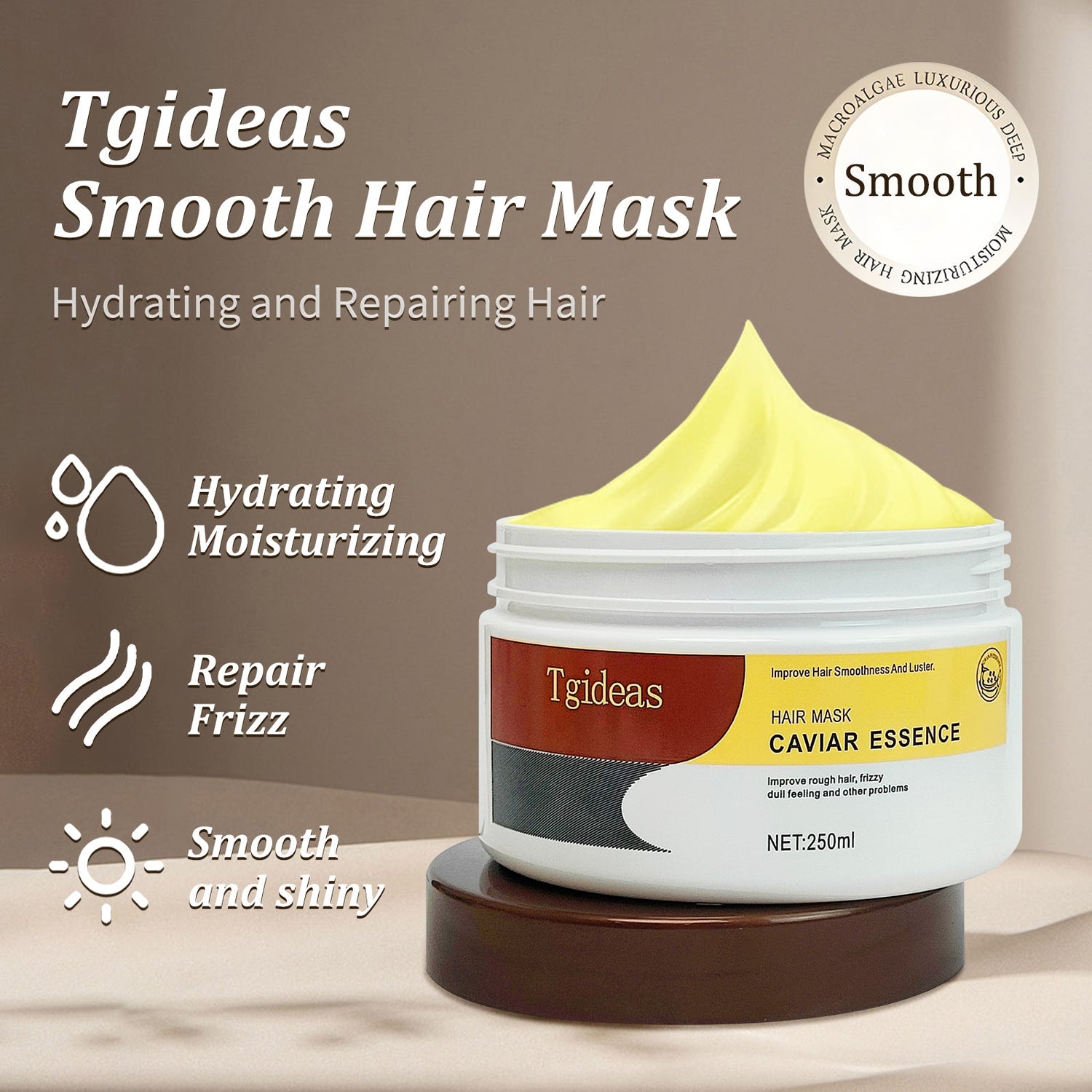 Tgideas Collagen & Caviar Extract Deep Repair Hair Mask 2 Jars